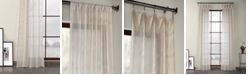 Exclusive Fabrics & Furnishings Exclusive Fabrics Furnishings Patterned Linen Sheer Curtain 96" x 50" Curtain Panel